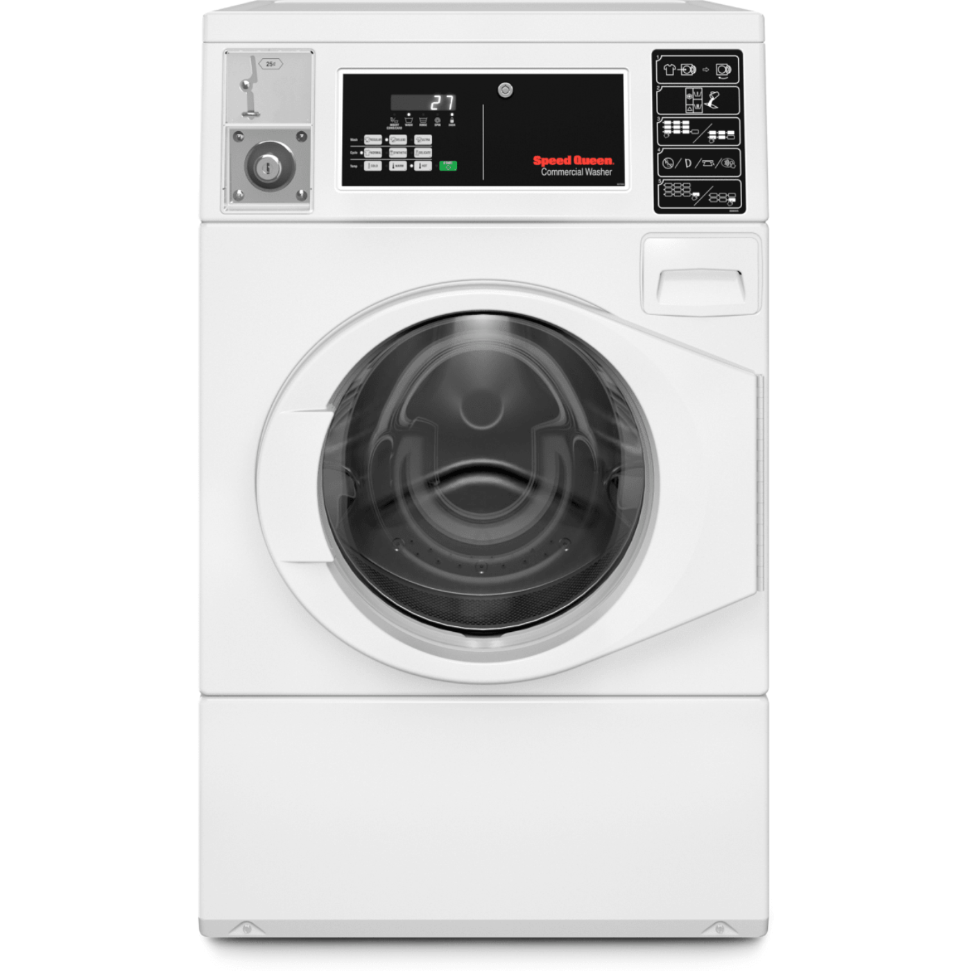 SPEED QUEEN DV6000WE Rear Control Single Electric Dryer - Single Coin Drop (Not For Residential Use) - DV6000WE