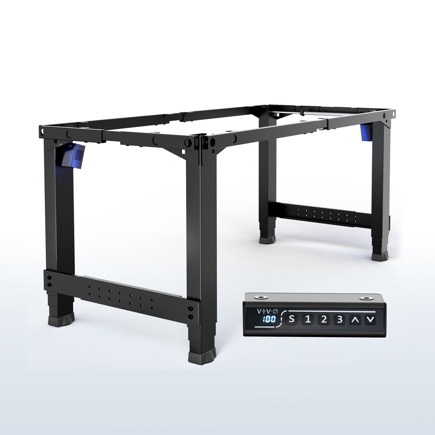 VIVO Premium Electric 4-Leg Dual Motor Frame - DESK-E-P4B