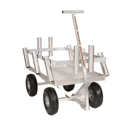 Alumacart Sidekick Pier and Dock Wagon with Rod Holders New