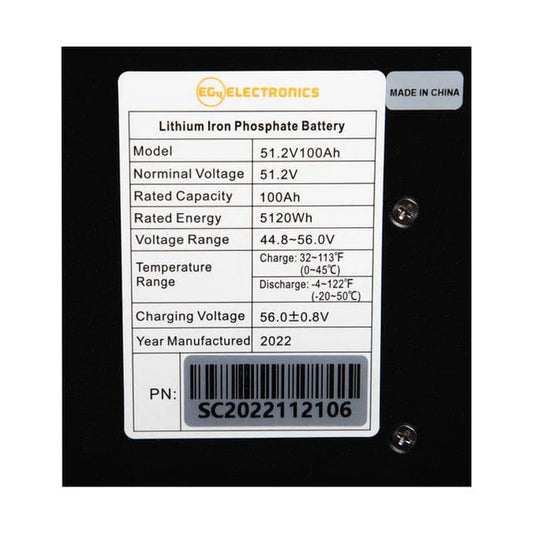 EG4 LL-S Lithium Battery | 48V 100AH | Server Rack Battery | UL1973, UL9540A | 10-Year Warranty