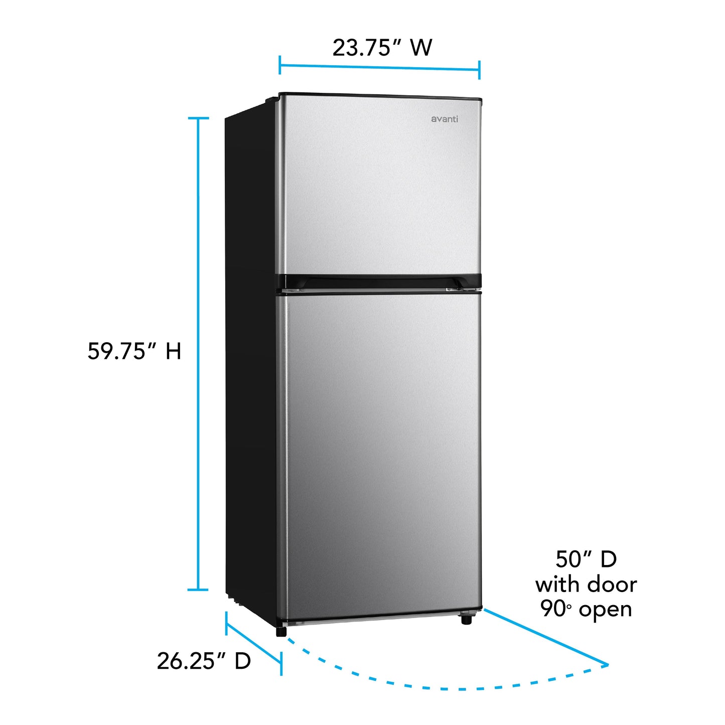Avanti 10.0 cu. ft. Apartment Size Refrigerator - FF10B0W