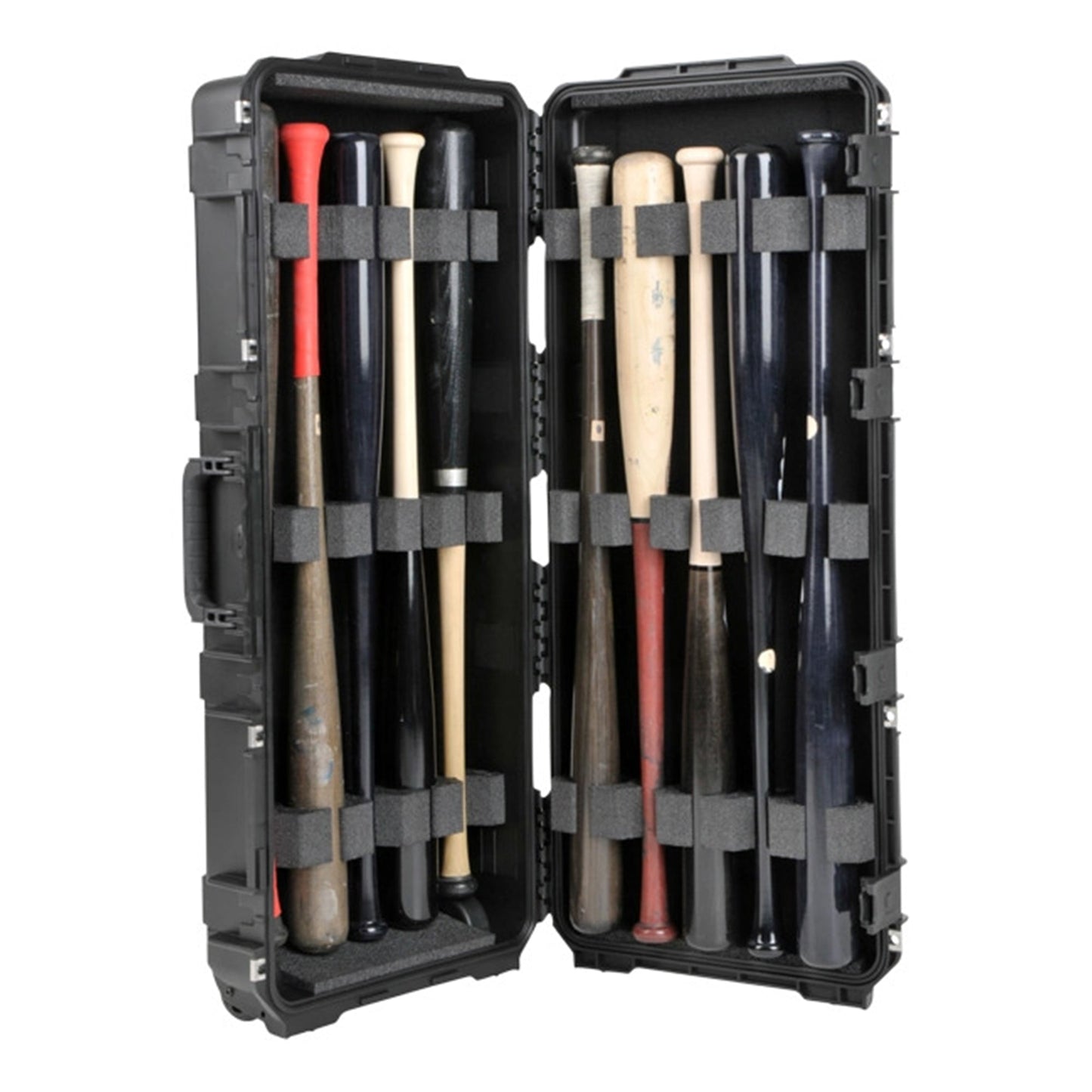 SKB iSeries Durable Baseball Bat Case for 10 Bats, Weatherproof, Secure Locks - 420651
