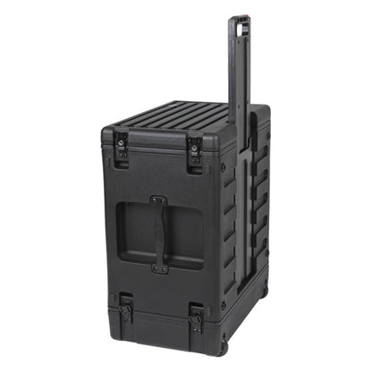 SKB 6U rSeries Rolling Rack with Integrated Back Wheels and 1-Touch Pull Handle - 420634