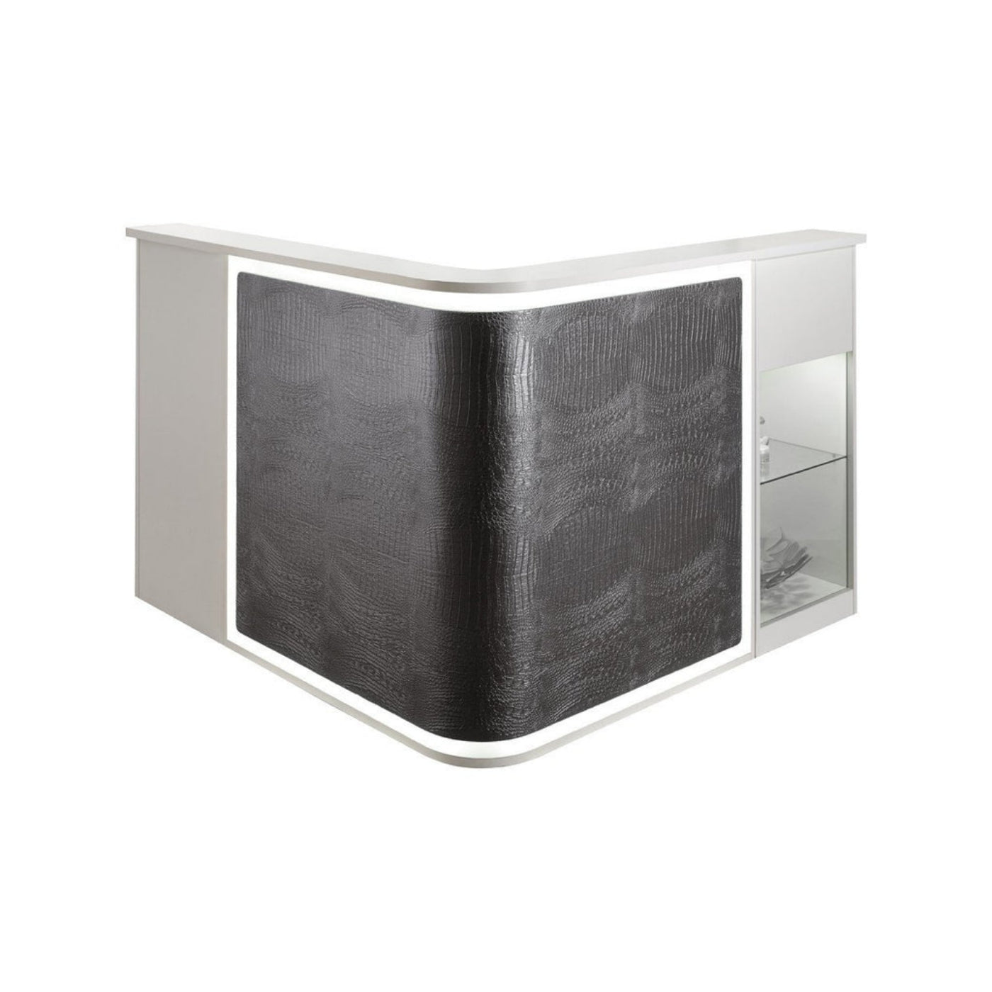 Salon Ambience Smart Italian Reception Desk w/ LED Light  -  RD216
