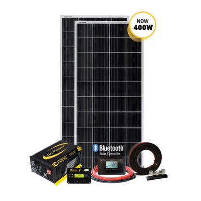 Go Power SOLAR ELITE Go Power Solar-Elite: 400 Watt Solar Kit & I - G7583296