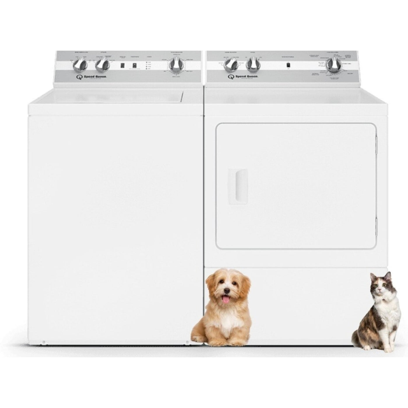 Speed Queen TC5003WN 26 Inch Top Load Washer & Speed Queen DC5004WE 27 Inch Electric Dryer - Speed Queen-TC5003WN-DC5004WE