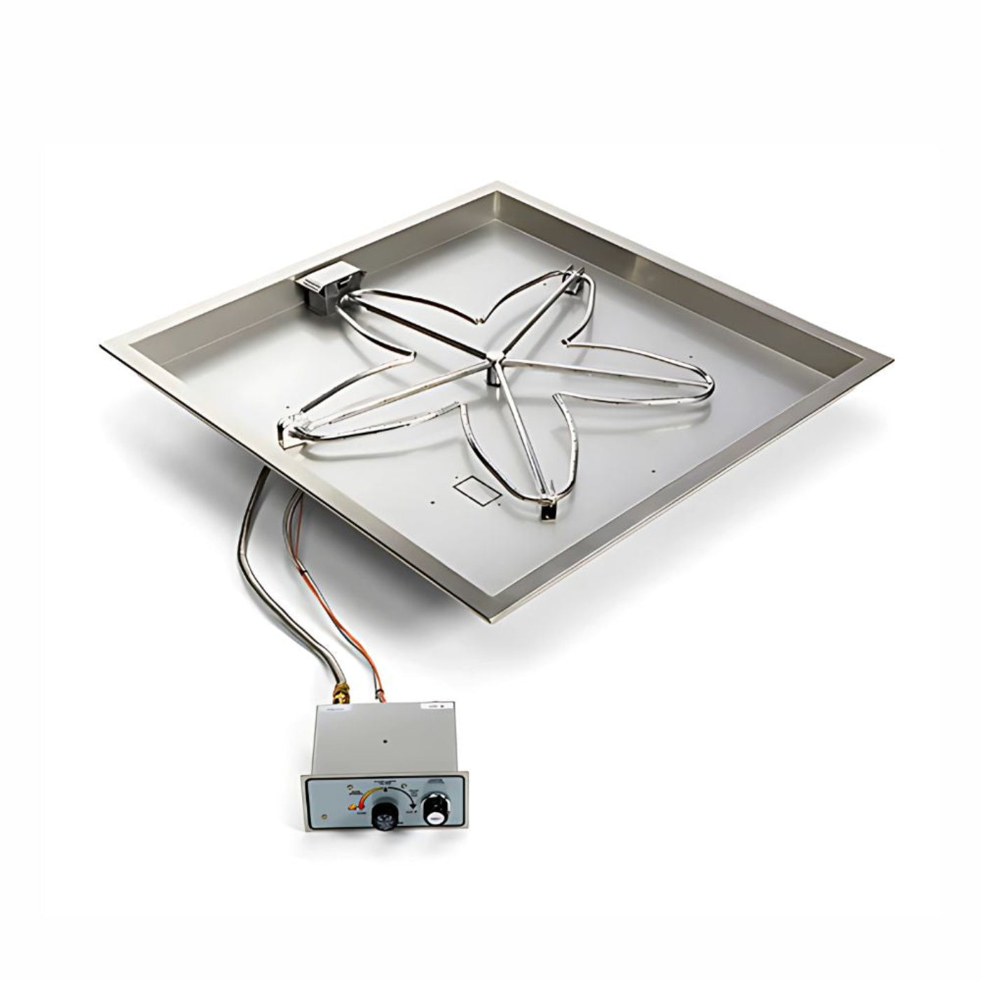 36″ Square Drop In Manual Spark Ignition Kit - FPPK36-SQBL-FLEX-NG