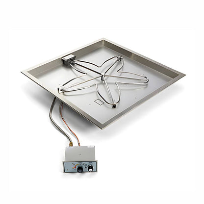 36″ Square Drop In Manual Spark Ignition Kit - FPPK36-SQBL-FLEX-NG