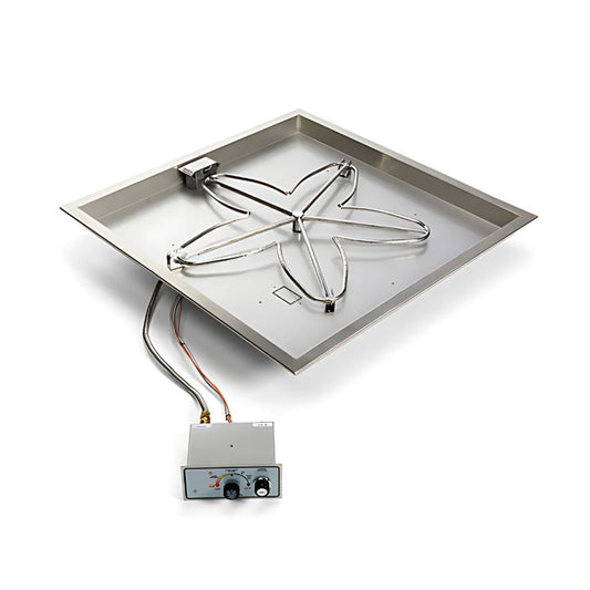 36″ Square Drop In Manual Spark Ignition Kit - FPPK36-SQBL-FLEX-NG