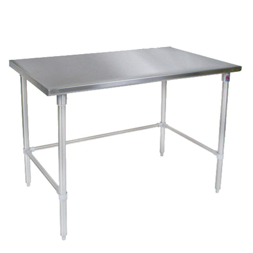 John Boos ST6-2484SBK Open Base 84"W x 24"D Stainless Steel Work Table - JBST62484SBK