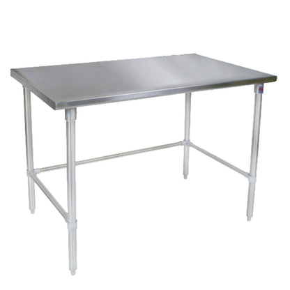 John Boos ST6-3660SBK Open Base 60" W x 36" D Stainless Steel Work Table - JBST63660SBK
