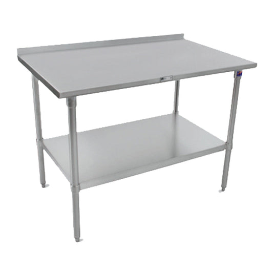 John Boos ST6R1.5-3696SSK Stainless Steel 96" W x 36" D Work Table - JBST6R153696SSK
