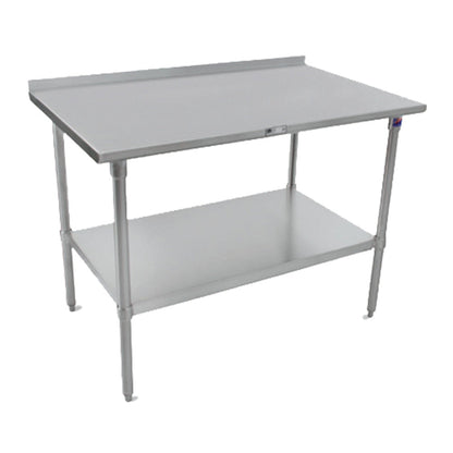 John Boos ST6R1.5-24108SSK Stainless Steel 108" W x 24" D Work Table - JBST6R1524108SSK