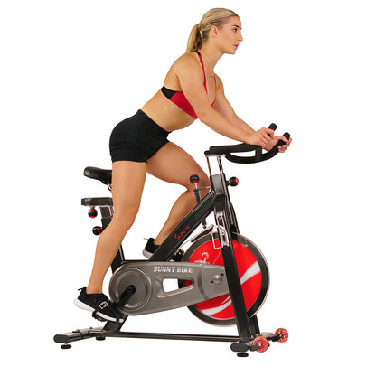 Adam Equipment Sunny Health & Fitness Chain Drive Exercise Bike - Stationary Indoor Cycling Trainer - SF-B1002C