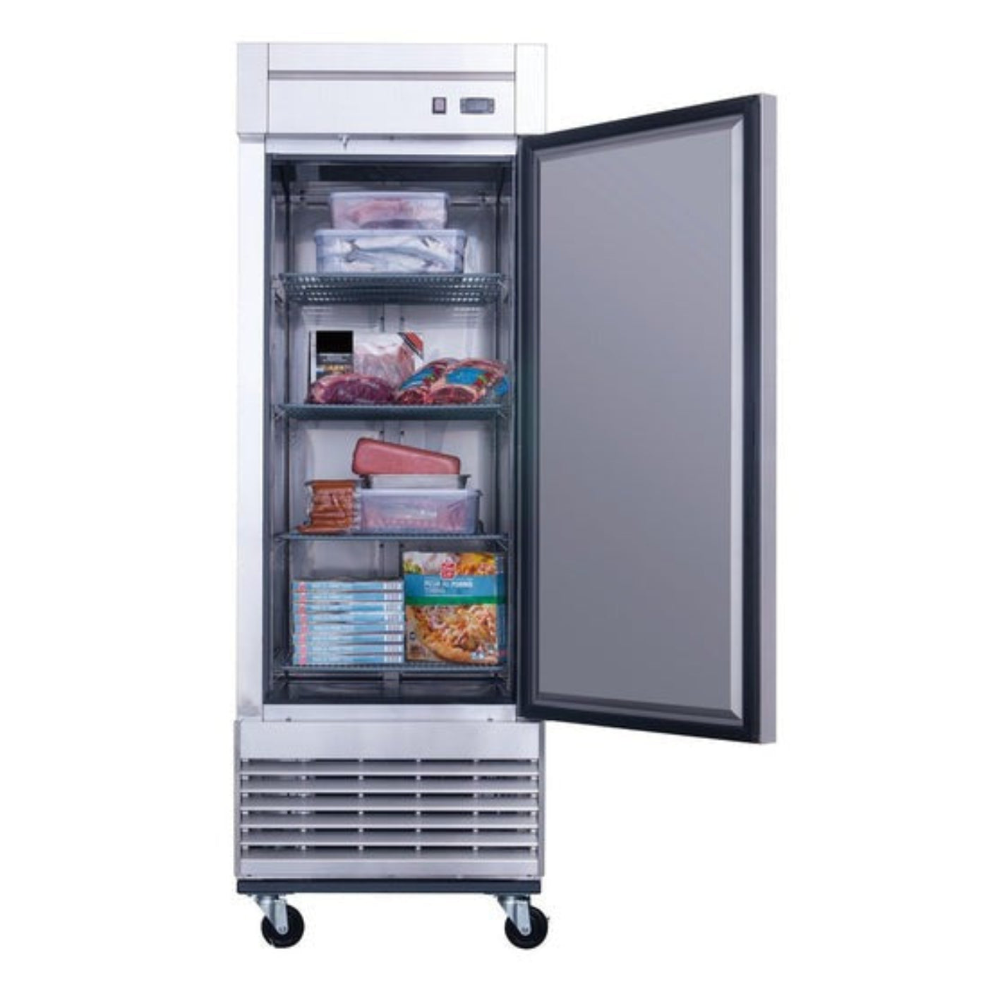 Chef AAA - Commercial 27" 1 Solid Door Reach-In Freezer Stainless Steel 17.79 cu.ft. - T28F