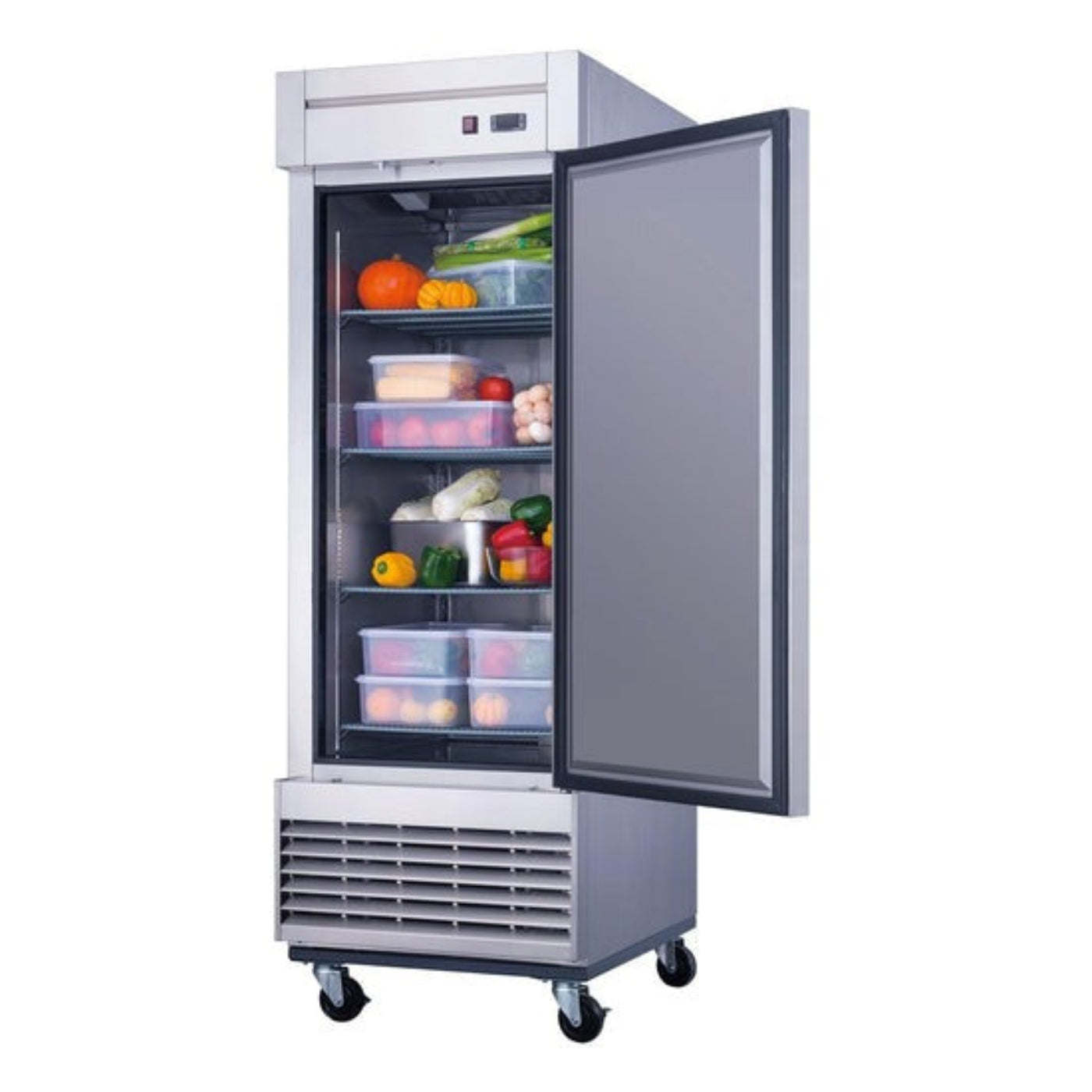 Chef AAA - Commercial 27" 1 Solid Door Reach-In Freezer Stainless Steel 17.79 cu.ft. - T28F
