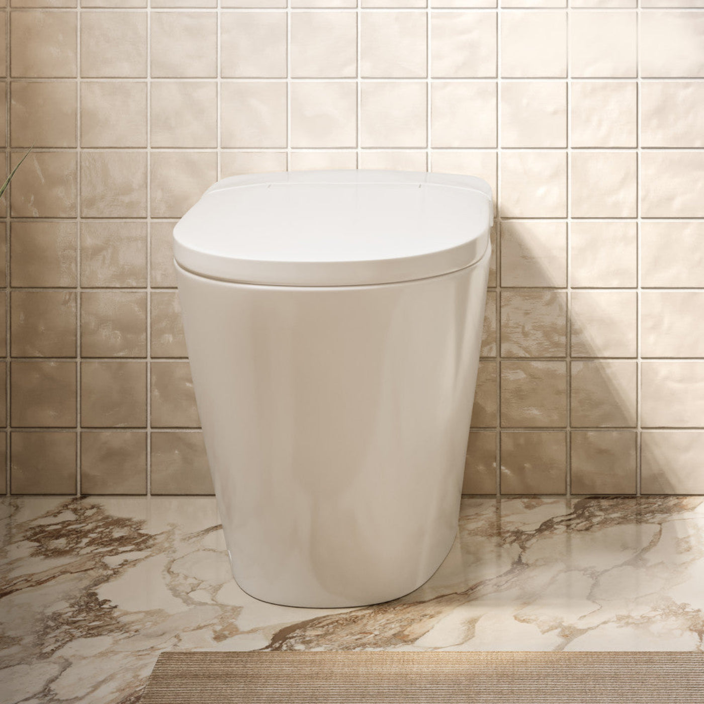 Swiss Madison Hugo H Power Flush Tankless Toilet 12" Rough-in 1 GPF Non-Electric ADA Toilet with Integrated Tank in Glossy White - SM-ST030