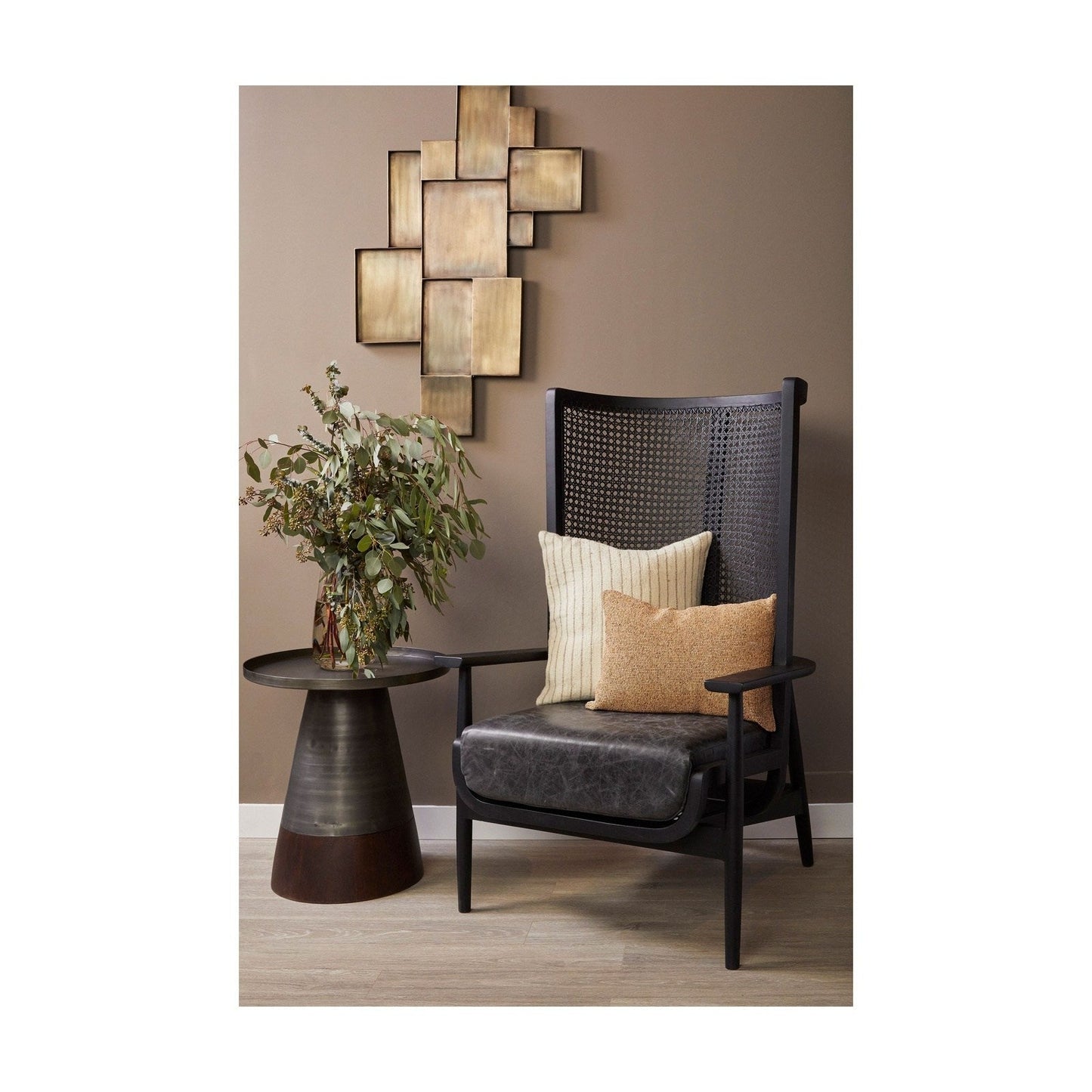 Union Home Wingman Lounge Chair - Black  - LVR00206