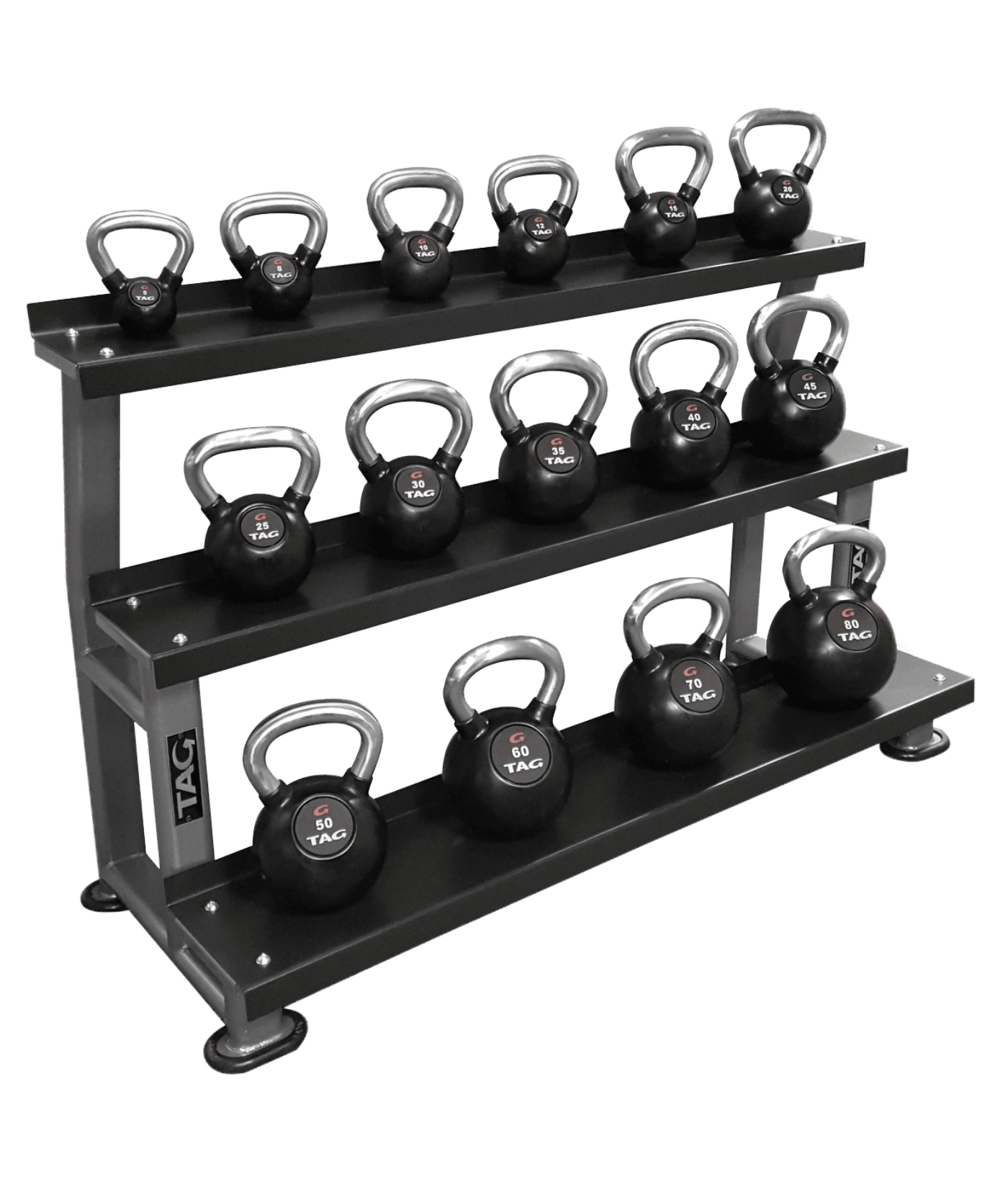 TAG Fitness 3-Tier Kettlebell Storage Rack - 1770028183715_607