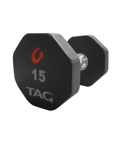 TAG Fitness 8 Sided Premium Ultrathane Dumbbell Set – 5lb-50lb - 1770026055027_104