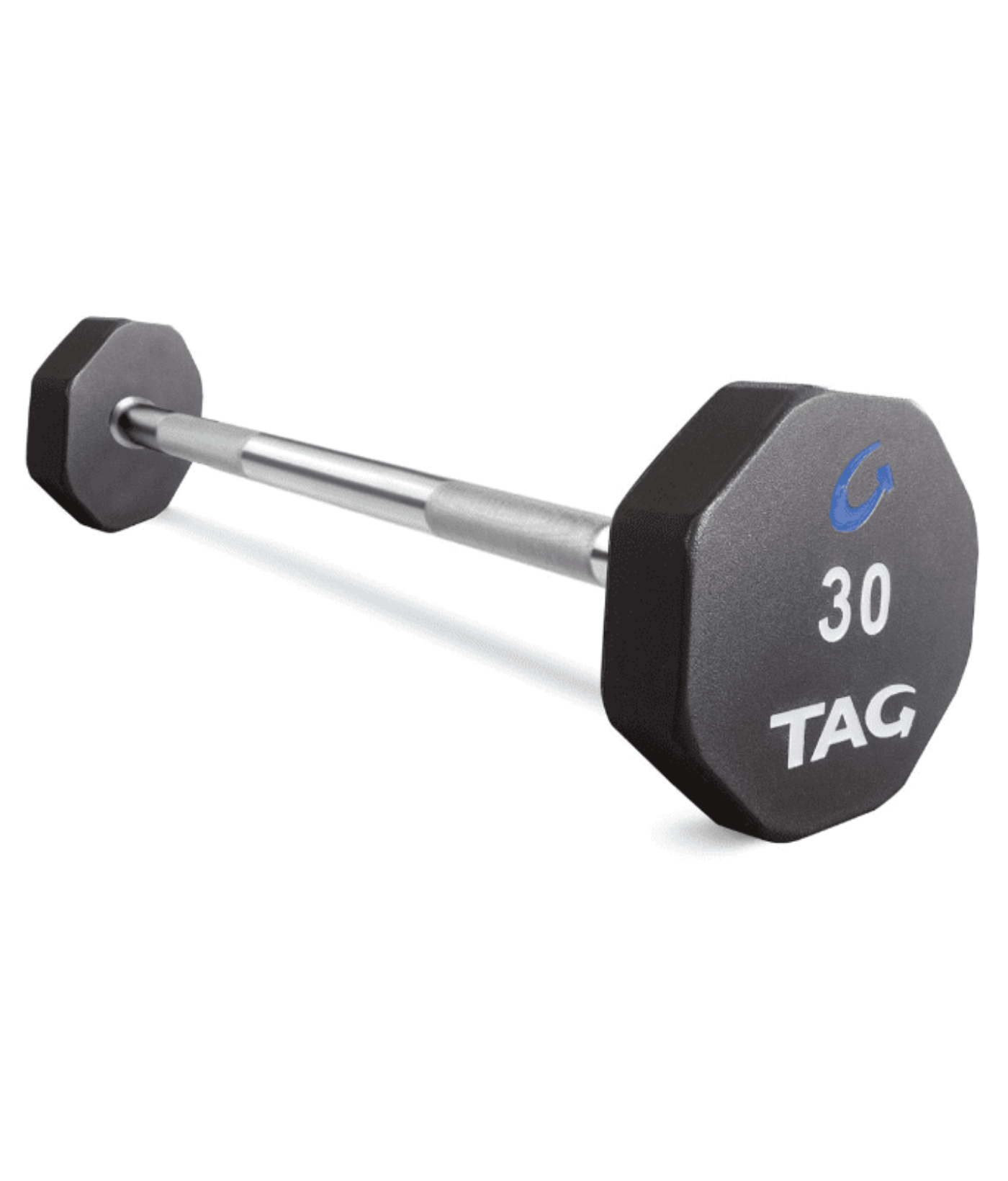 TAG 8 Sided Virgin Rubber Fixed Straight Barbell set 20lb – 110lb - 1770026061403_566