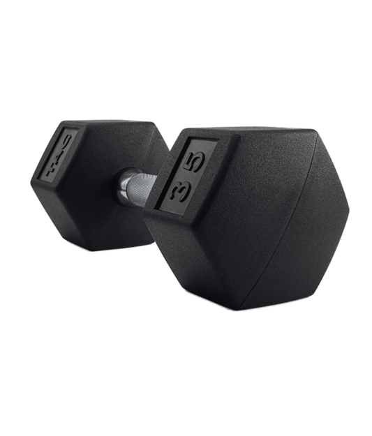 TAG Fitness Hex Rubber Dumbbell 5-100 Set - 1770024614096_980