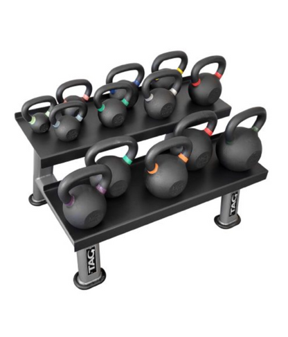 TAG Fitness Powder Coated Cast Iron Kettlebell Set - 1770026090944_560