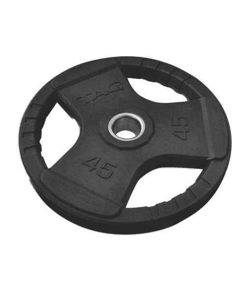 TAG Fitness Rubber Olympic Plate Set (255 LB Pound Set) - 1770028143502_194