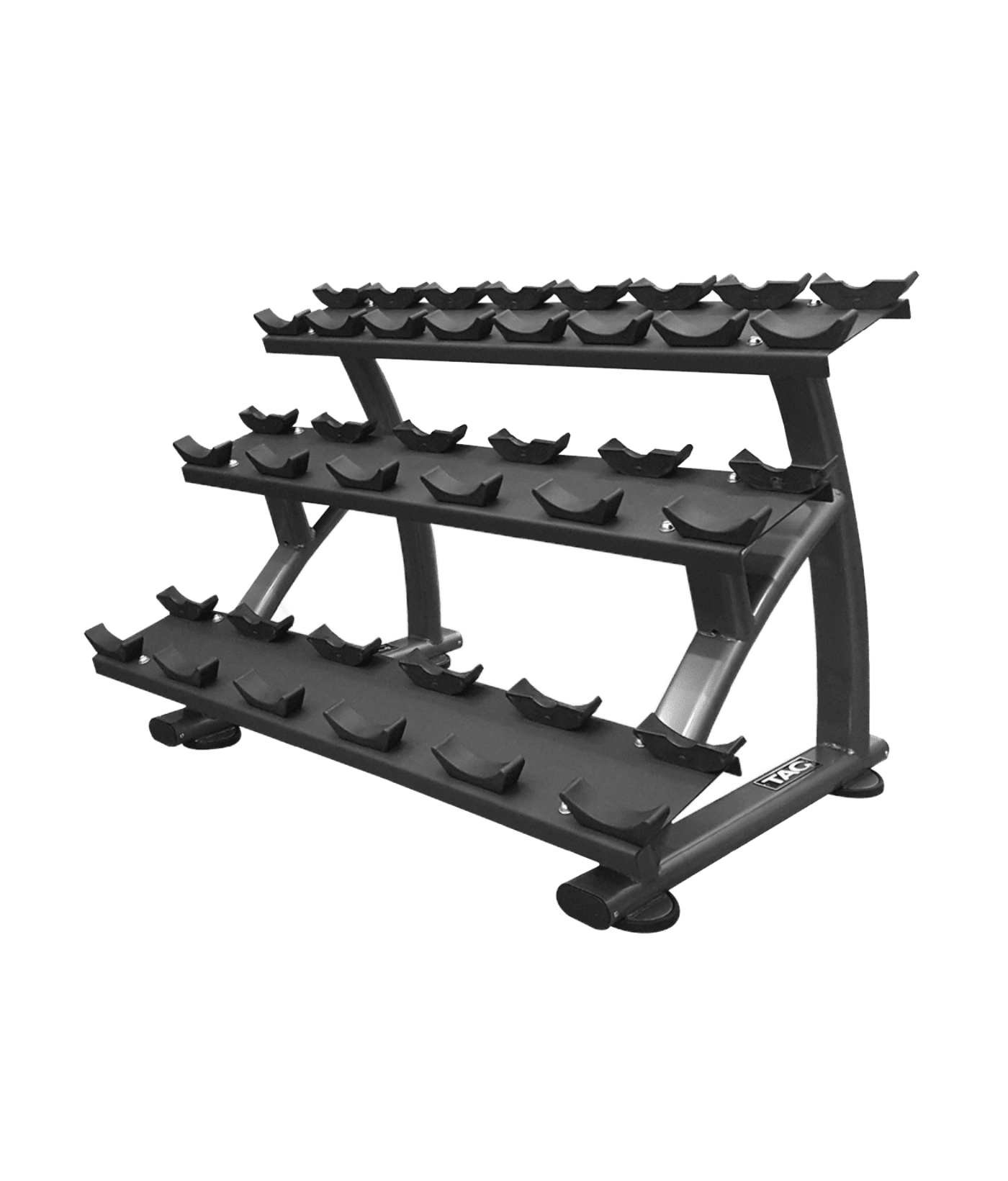 TAG Fitness SD3.1 Saddle Dumbbell Rack (10 Pair) - 1770026099299_533