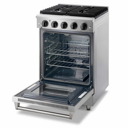 Thor Kitchen 24-Inch 3.7 Cu. Ft. Oven Propane Gas Range with in Stainless Steel - LRG2401ULP