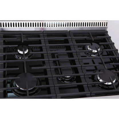 Thor Kitchen 3-Piece Appliance Package - 30-Inch Propane Gas Range, Dishwasher & Refrigerator in Stainless Steel - APR3-LRG30-LP