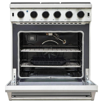 Thor Kitchen 30-Inch Propane Gas Range with 5 Burners, 4.55 cu. ft Oven in Stainless Steel  - LRG3001ULP