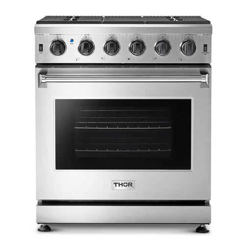 Thor Kitchen 30-Inch Propane Gas Range with 5 Burners, 4.55 cu. ft Oven in Stainless Steel  - LRG3001ULP