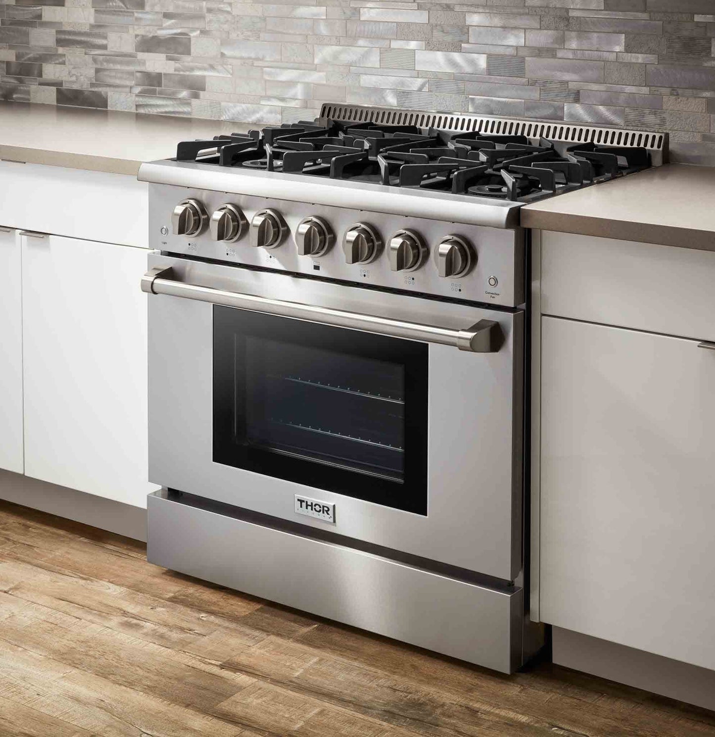 Thor Kitchen 36-Inch 5.2 Cu. Ft. Professional Propane Gas Range with in Stainless Steel  - HRG3618ULP