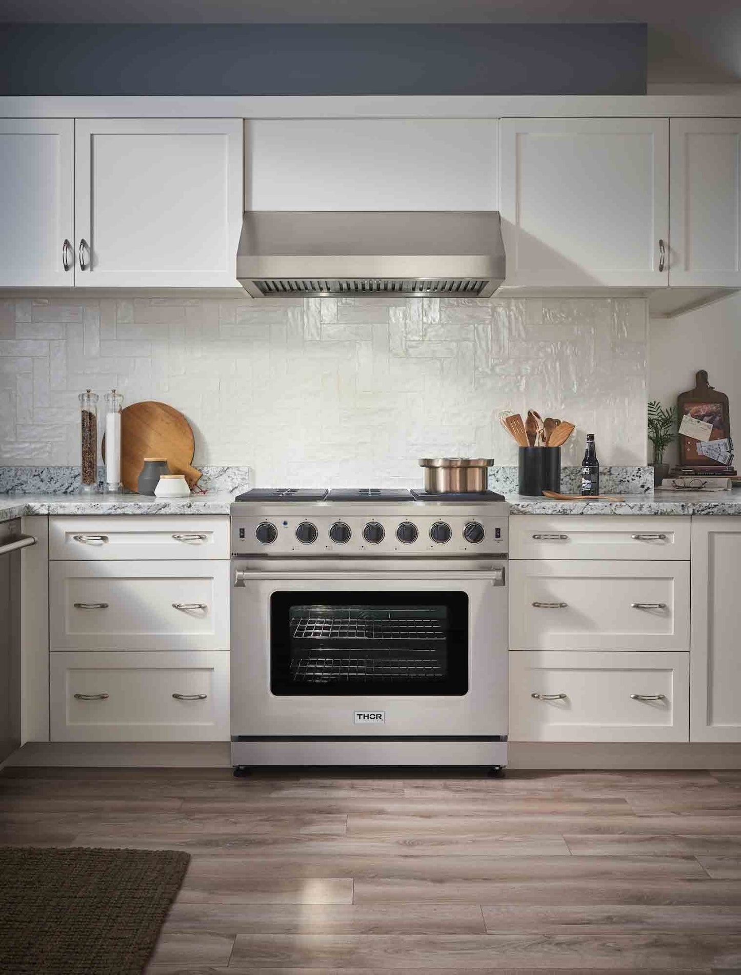 Thor Kitchen 36-Inch Propane Gas Range with 6.0 Cu. Ft. Oven in Stainless Steel - LRG3601ULP