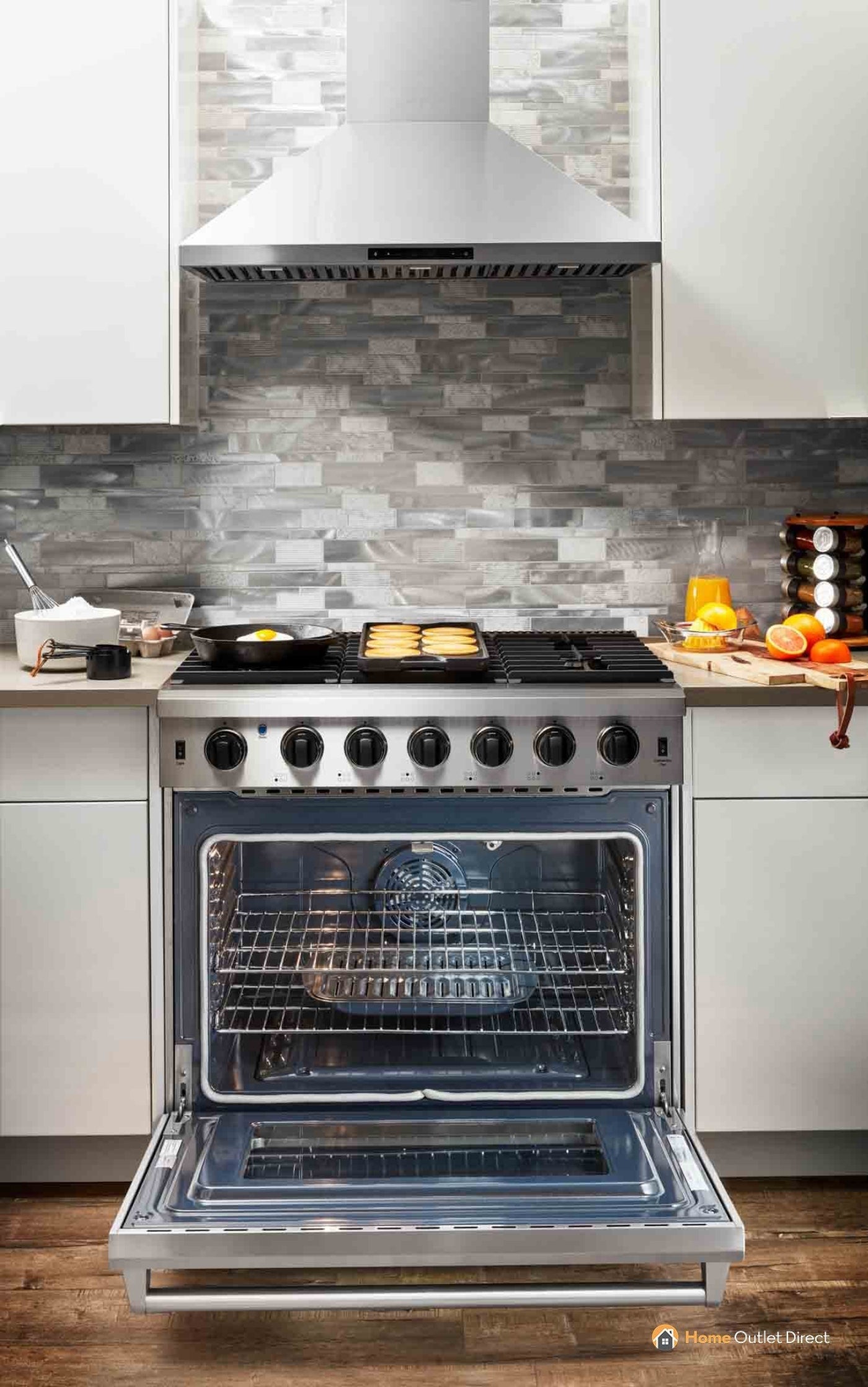 Thor Kitchen 36-Inch Propane Gas Range with 6.0 Cu. Ft. Oven in Stainless Steel - LRG3601ULP
