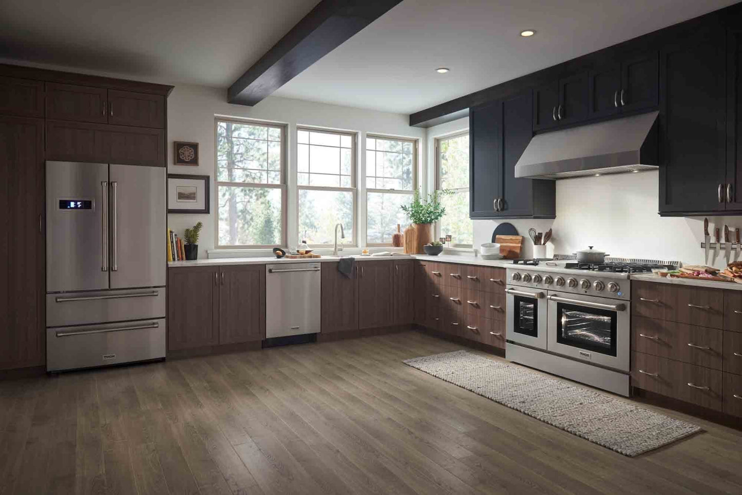 Thor Kitchen 48-Inch Propane Gas Range with 6.7 cu. ft. Double Oven in Stainless Steel  - HRG4808ULP