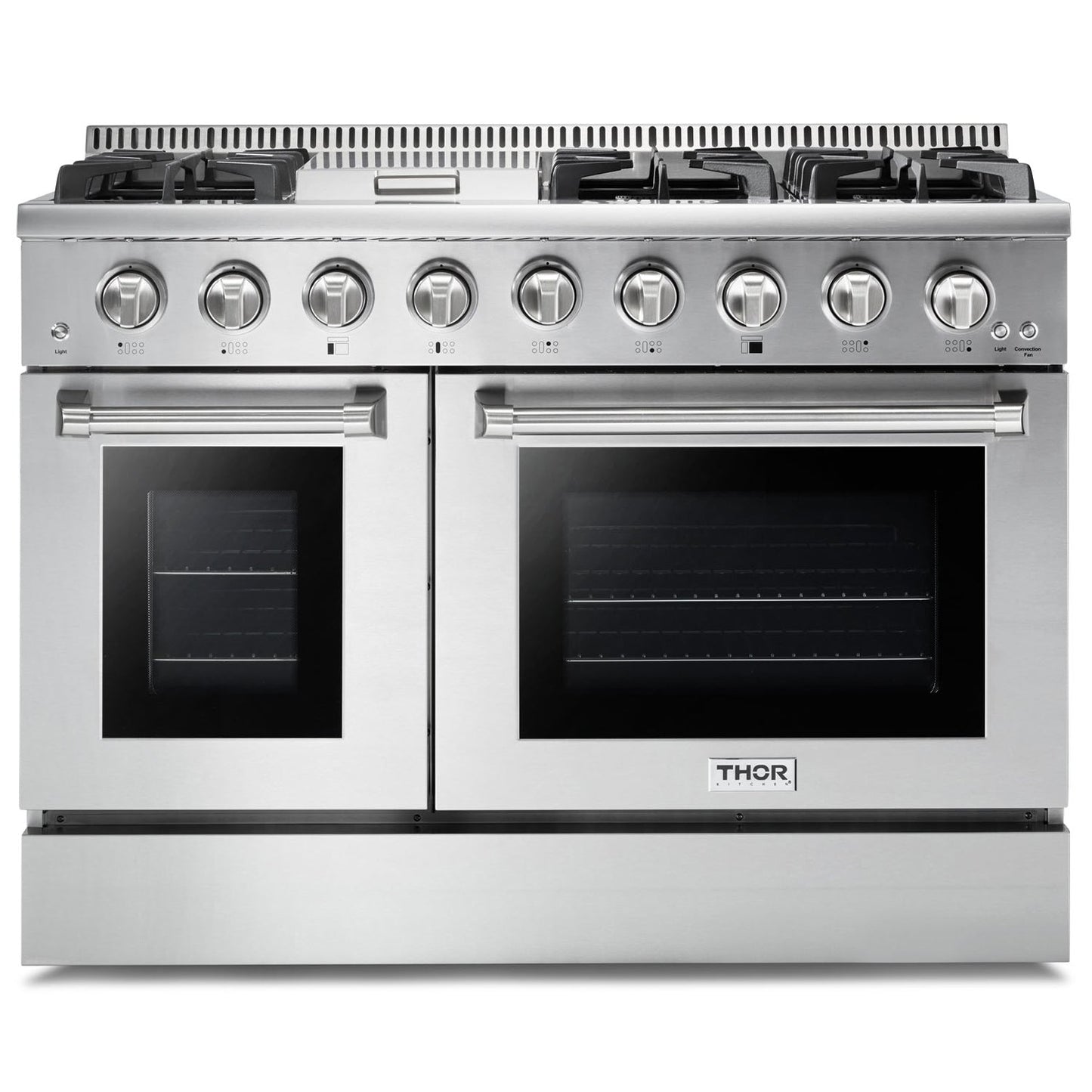 Thor Kitchen 48-Inch Propane Gas Range with 6.7 cu. ft. Double Oven in Stainless Steel  - HRG4808ULP