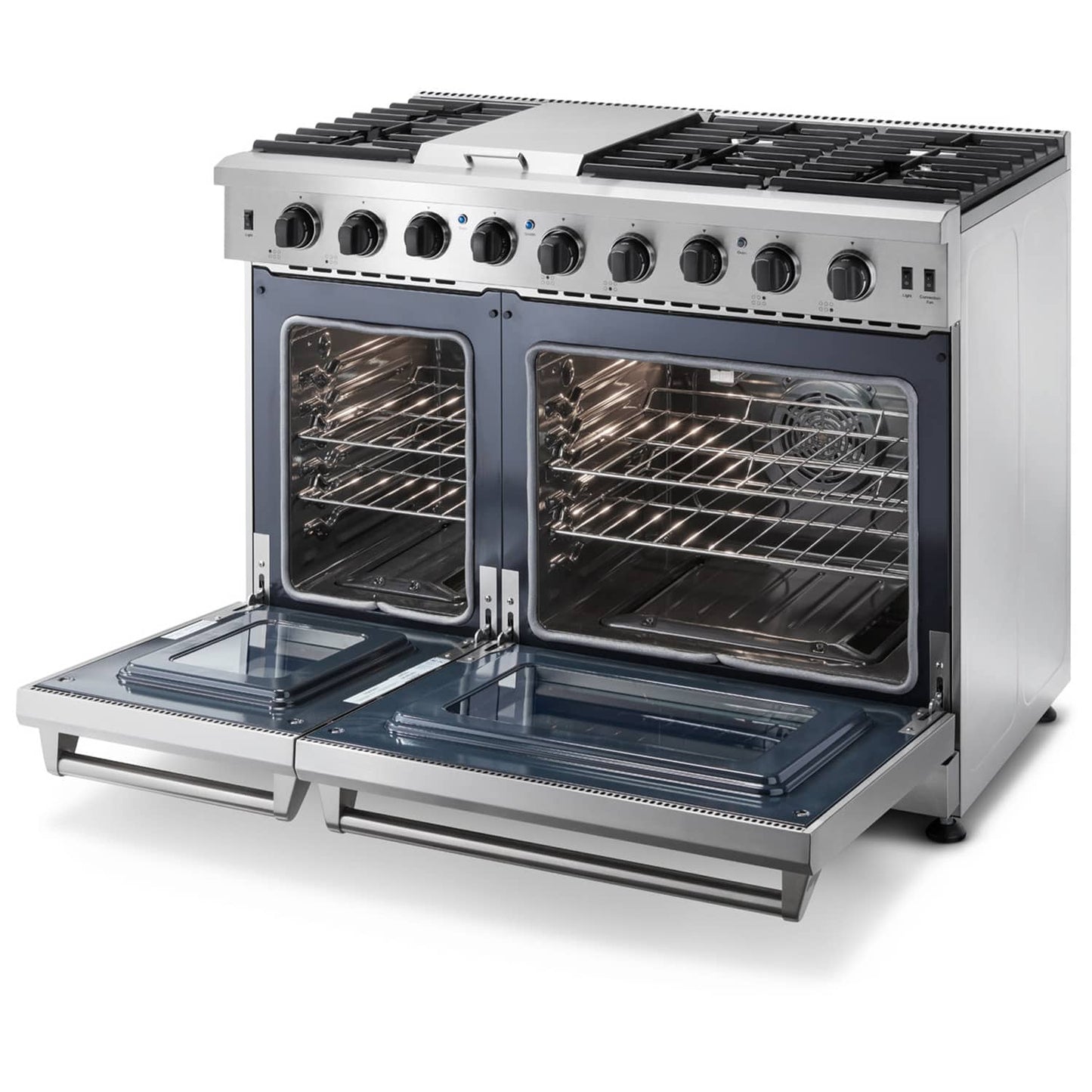 Thor Kitchen 48-Inch 6.8 Cu. Ft. Double Oven Propane Gas Range with in Stainless Steel  - LRG4807ULP