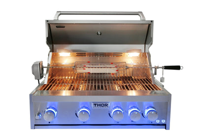 Thor Kitchen 32-Inch Pro Style Built-In Natural Gas Grill - AP2-MK04SS304-NG