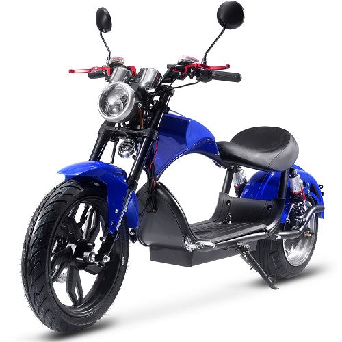 MotoTec Raven 60v 30ah 2500w Lithium Electric Scooter Black