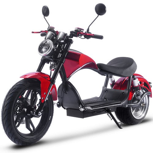 MotoTec Raven 60v 30ah 2500w Lithium Electric Scooter Black