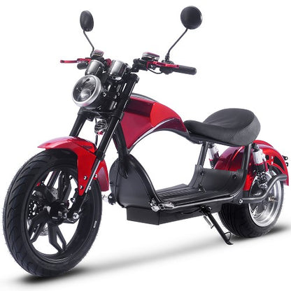 MotoTec Raven 60v 30ah 2500w Lithium Electric Scooter Black