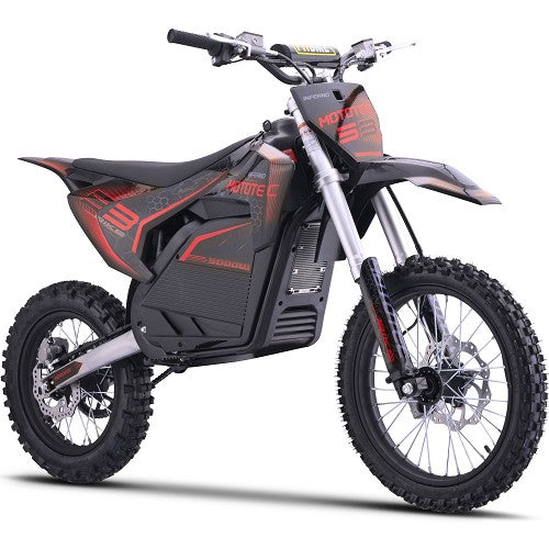 MotoTec 72v 5000w Pro Electric Dirt Bike Lithium Blue