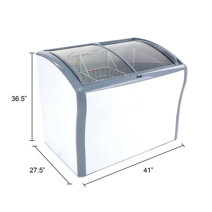 Avanti 9.5 cu. ft. Commercial Glass Top Freezer or Refrigerator - CFC836Q0WG