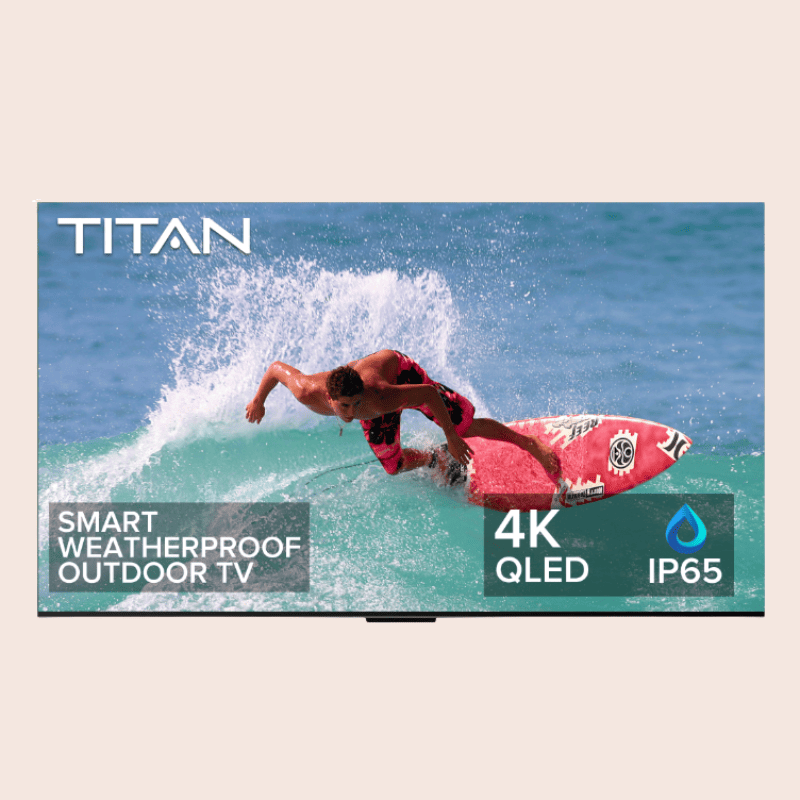 Titan Outdoor TV G-300 Weatherproof 4K QLED Mini LED Smart TV with Google TV OS