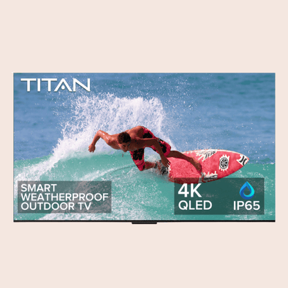 Titan Outdoor TV G-300 Weatherproof 4K QLED Mini LED Smart TV with Google TV OS