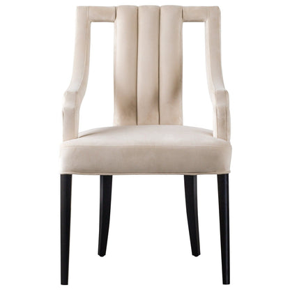 New Pacific Direct Viola Velvet Fabric Klismos Chair 9900033-332