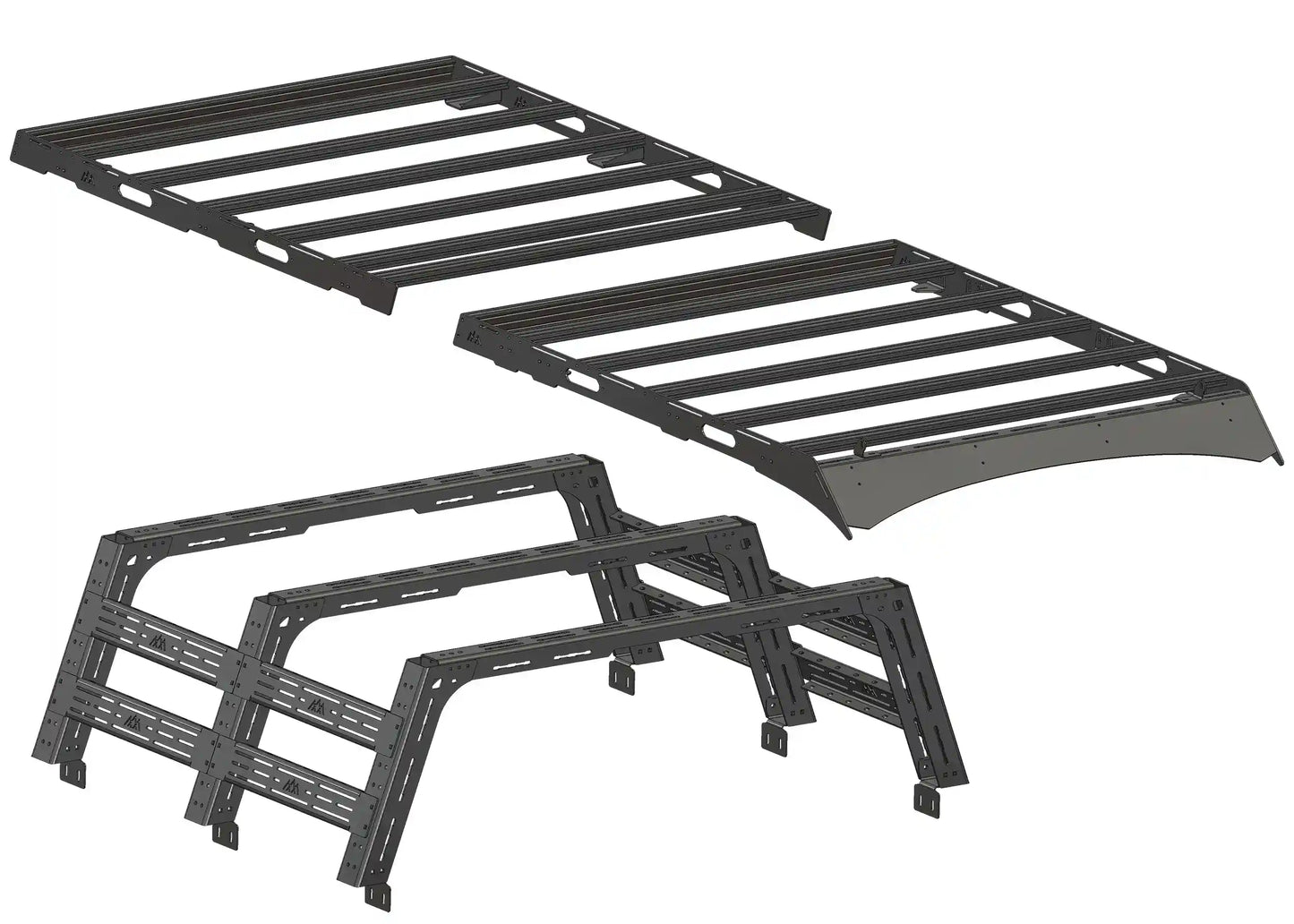 Backwoods Adventure Toyota Tundra Bed Rack and Roof Rack Expert Bundle Deal - BWBU-TU04