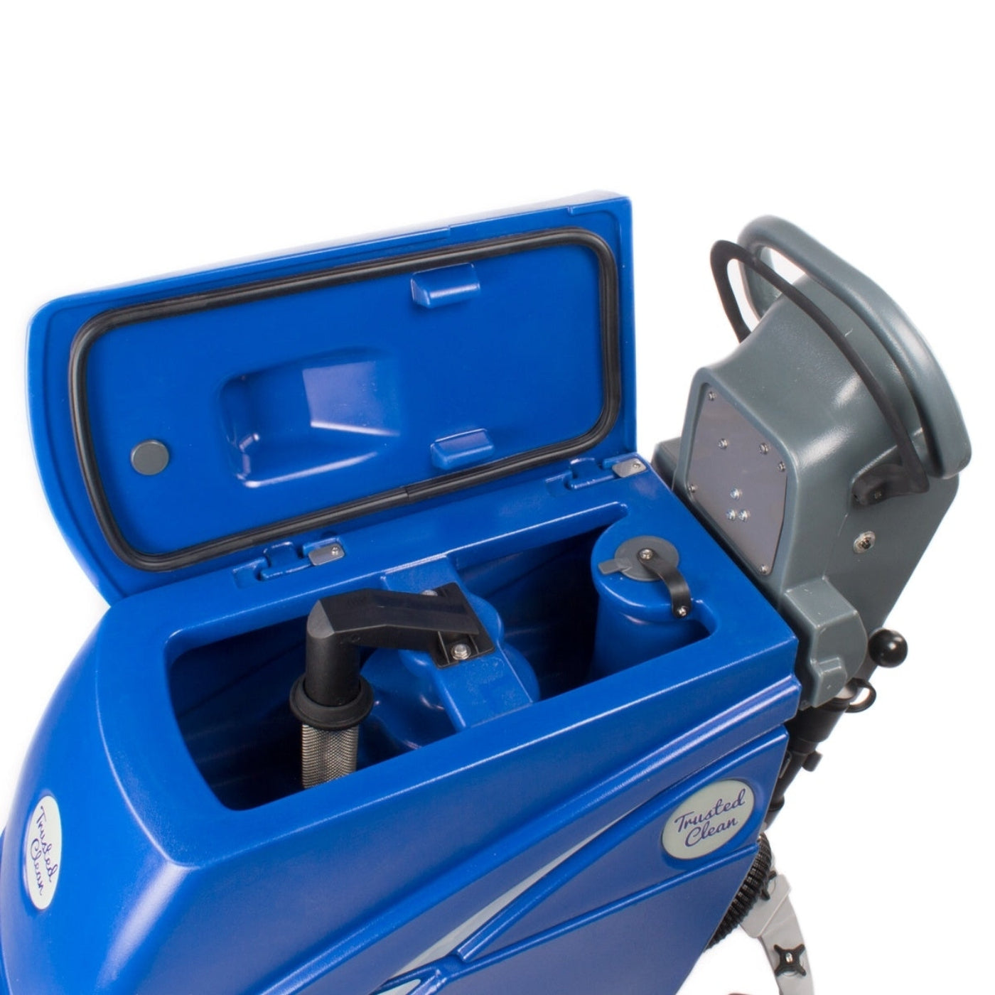 Trusted Clean 'Dura 18HD' Electric Walk Behind Floor Scrubber Package w/ Pads, Chemicals & Accessories - ASP-PACKAGE6